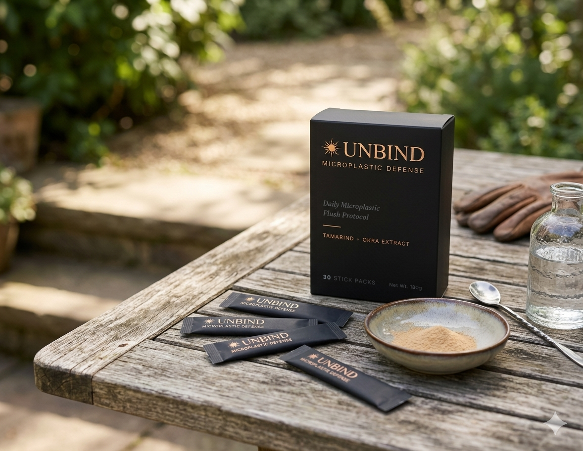 UNBIND product on outdoor table